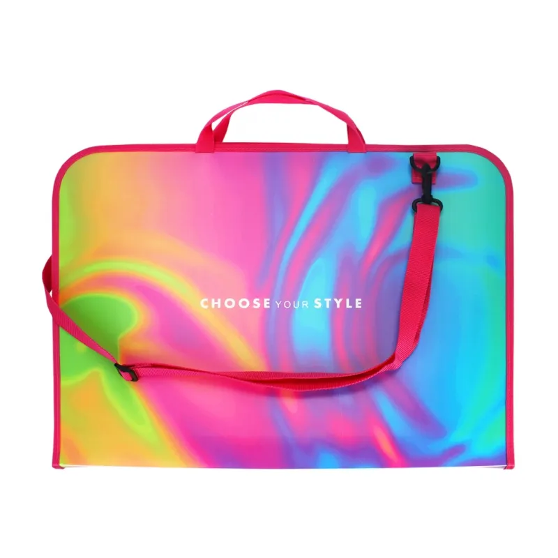 Папка - портфель Maxi А3 пластиковый на молнии Silk (MX30003-07)