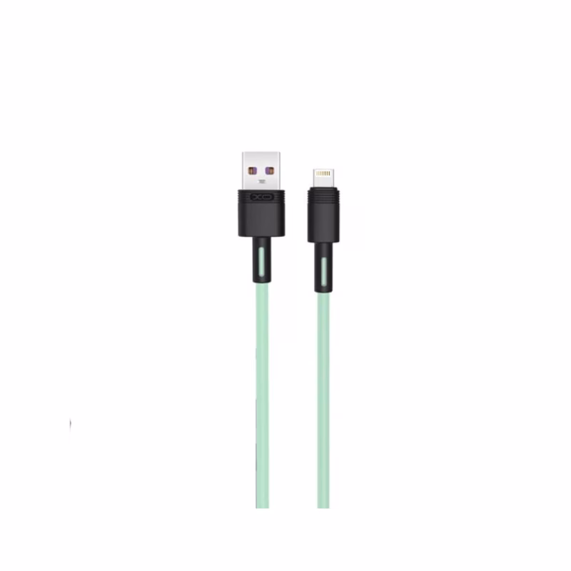 Дата кабель USB 2.0 AM to Lightning 1.0m 5A green XO (NB166-L-1-GR)