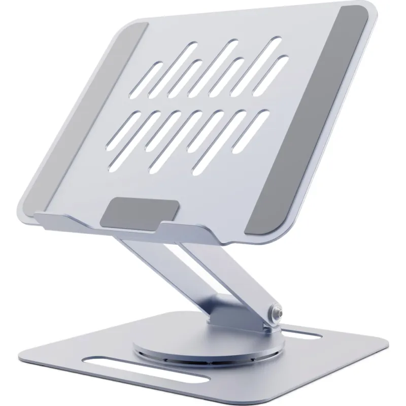 Подставка для ноутбука Gembird до 15.6", регулируемая, вращающаяся, алюминий (NBS-DR1-01)