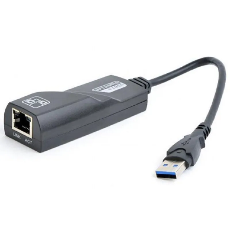 Адаптер USB 3.0 AM to RJ45 Ethernet 1000Mbps Gembird (NIC-U3-02)