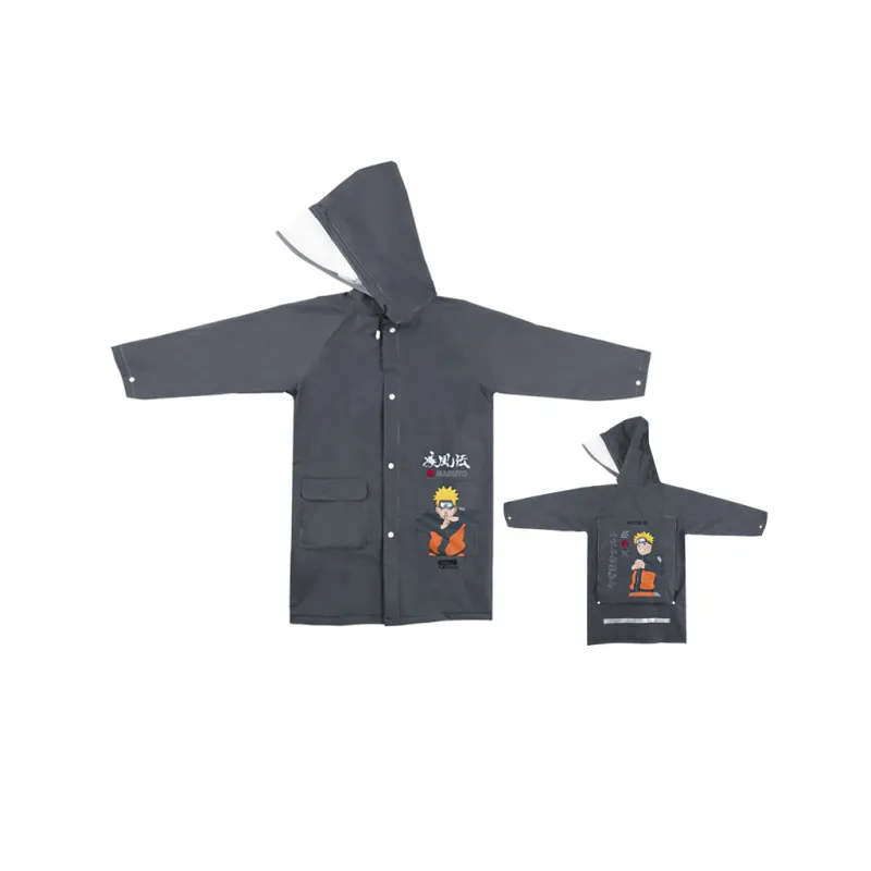 Дощовик дитячий Kite Naruto, M 130-145 см Сірий (NR24-2600M)
