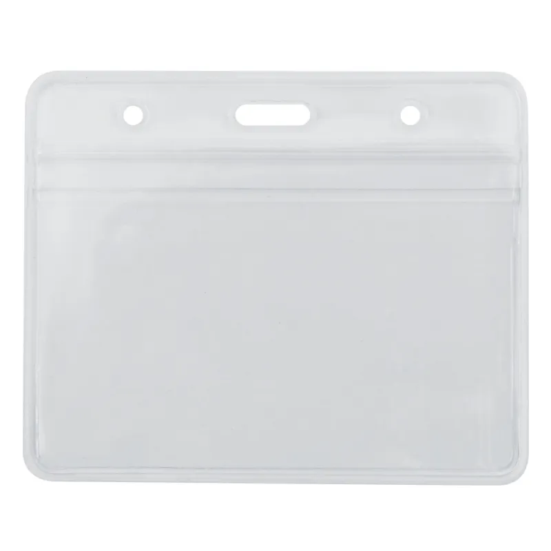 Бейдж Optima горизонтальний замок zip lock PVC, 108х70 мм (O45611)