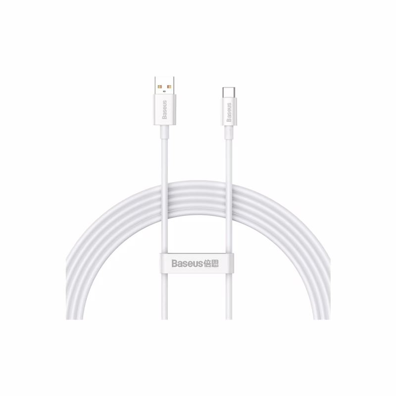 Дата кабель USB 2.0 AM to USB-C 1.5m Superior Fast Charging 100W moon white Baseus (P10320102214-02)