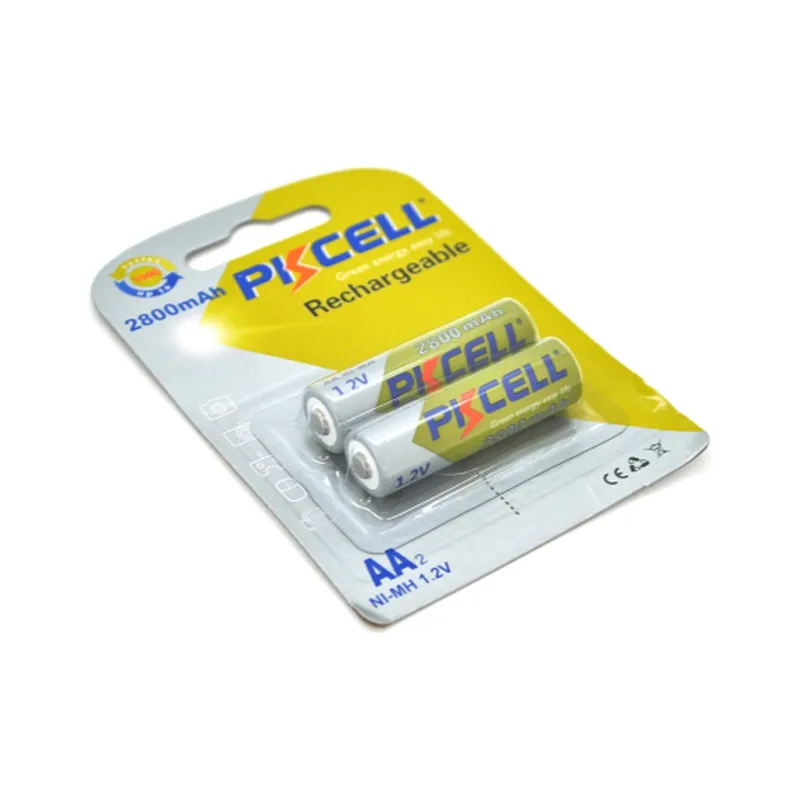 Аккумулятор PkCell AA R6 2800mAh 1.2V NiMH Rechargeable Battery, 2шт/бл (PC/AA2800-2B)