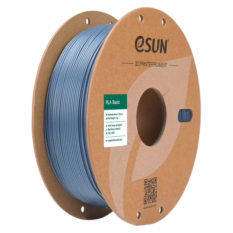 Пластик для 3D-принтера eSUN PLA BASIC 1,75mm 1kg GREY (PLA-BASIC175H1P1)
