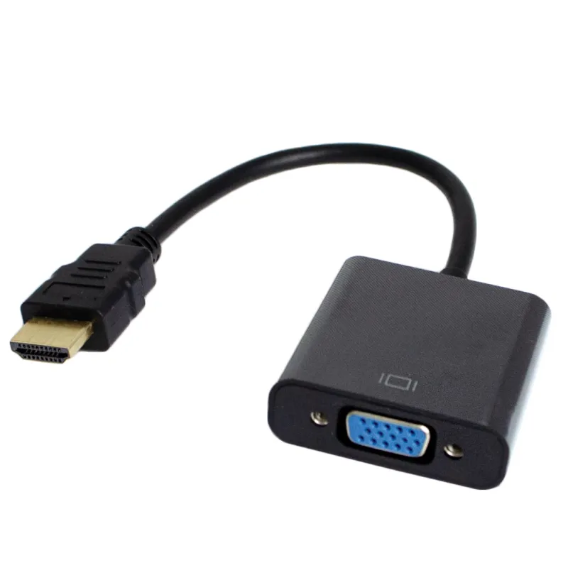 Перехідник HDMI M to VGA F V1.4 60Hz 0.15m black Patron (PN-HDMI-VGA)