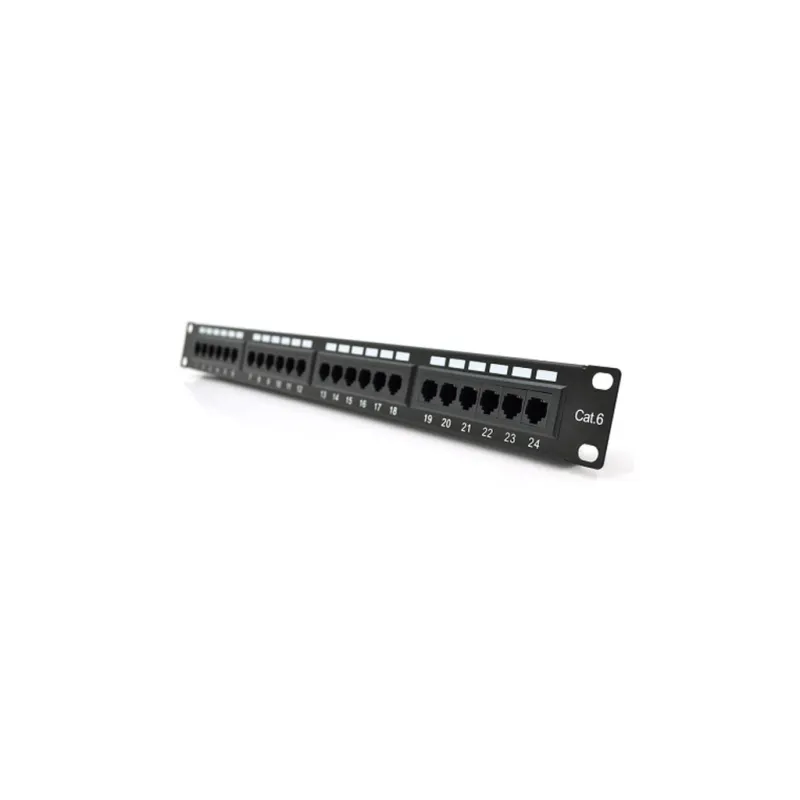 Патч-панель 19" 24хRJ-45 UTP 1U cat.6 PiPo (PP246191U)