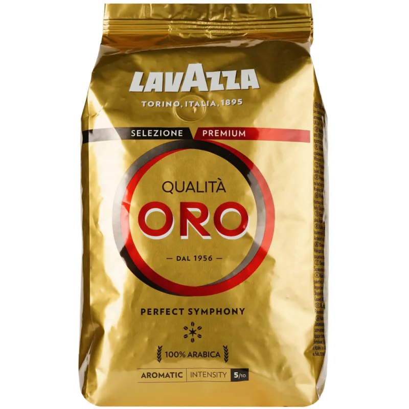 Кава Lavazza в зернах 1000г, пакет Qualita Oro (prpl.20566)