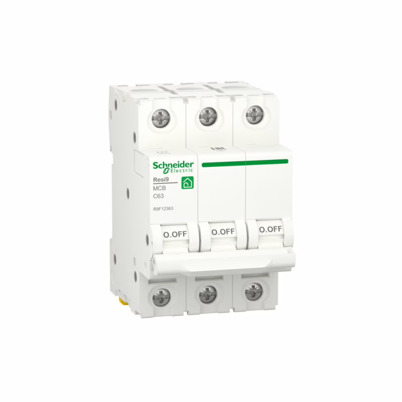 Автоматичний вимикач Schneider Electric RESI9 6kA 3P 63A C (R9F12363)