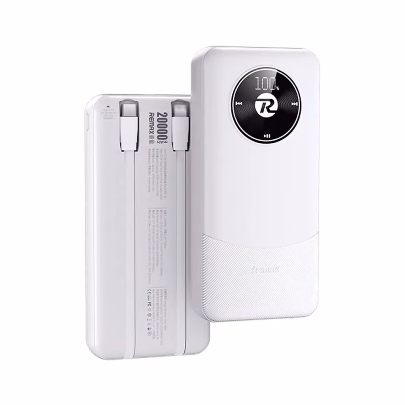 Батарея универсальная Remax 20000mAh, 22.5W, Black (RPP-38 / 45364 / White)