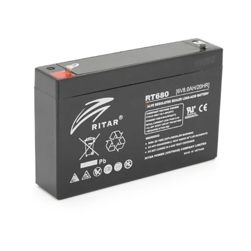 Батарея до ДБЖ Ritar AGM RT680, 6V-8Ah (RT680B)