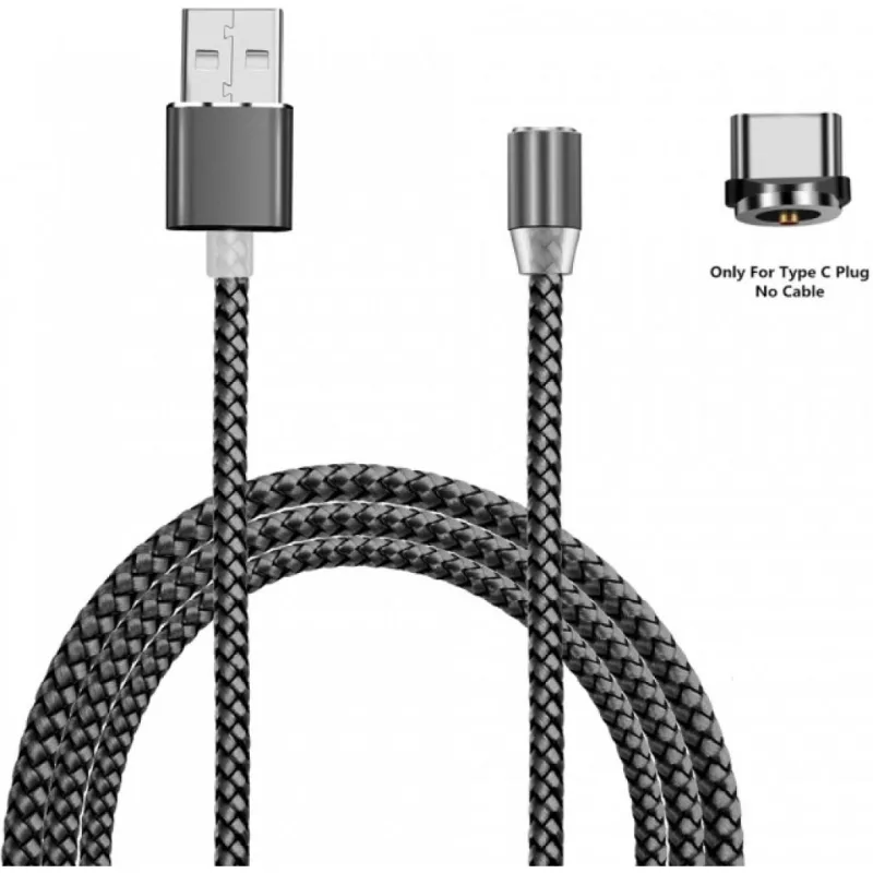 Дата кабель USB 2.0 AM to USB-C 1.2m Magneto grey XoKo (SC-355a MGNT-GR)