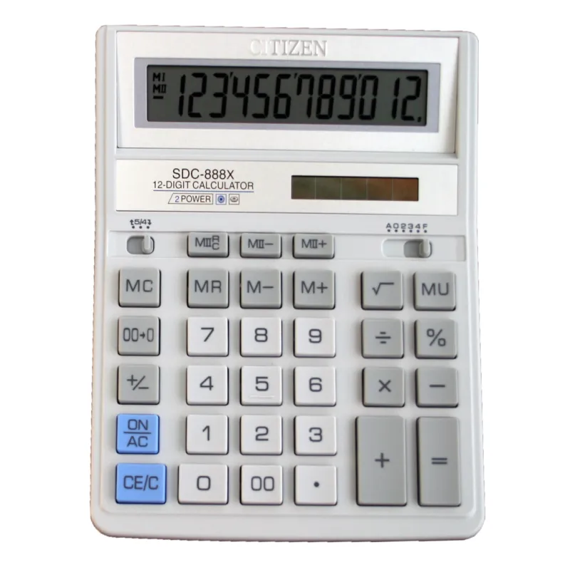 Калькулятор Citizen SDC-888XWH