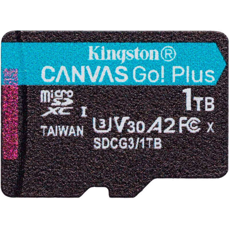 Карта памяти Kingston 1TB microSDXC сlass 10 UHS-I U3 V30 A2 Canvas Go Plus G4 (SDCG4/1TBSP)