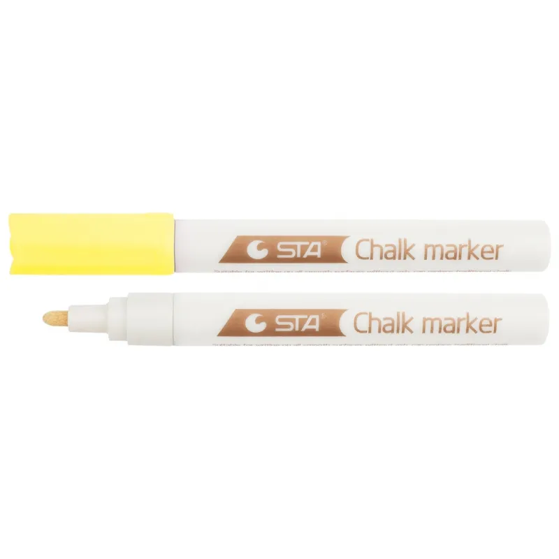 Маркер STA 1010 меловой, желтый (STA1010-F01)