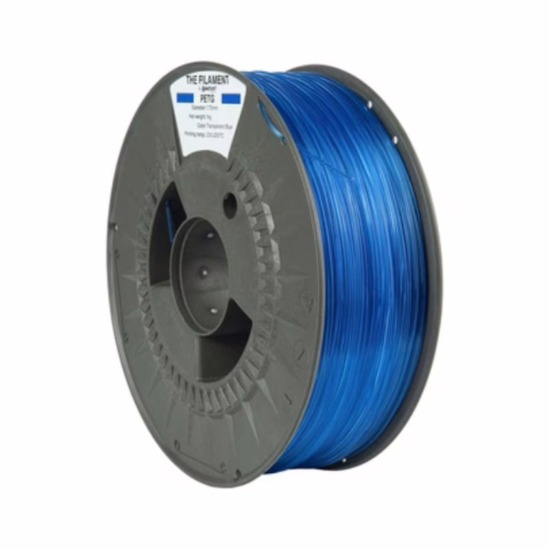 Пластик для 3D-принтера The Filament PETG 1.75mm TRANSPARENT BLUE 1kg (TF-24027)