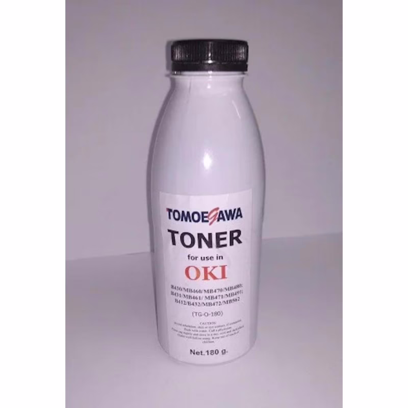 Тонер OKI B430/MB460/MB470/MB480; B431/MB461, 180г Tomoegawa (TG-O-180)