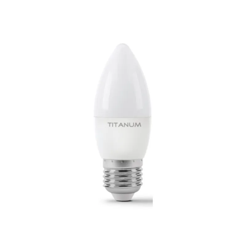 Лампочка TITANUM C37 6W E27 4100K 220V (TLС3706274)