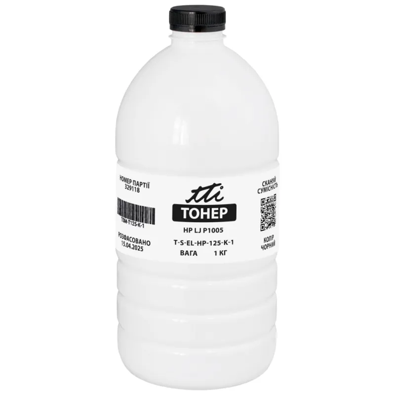 Тонер HP LJ P1005, 1 кг TTI (TSM-T125-K-1)
