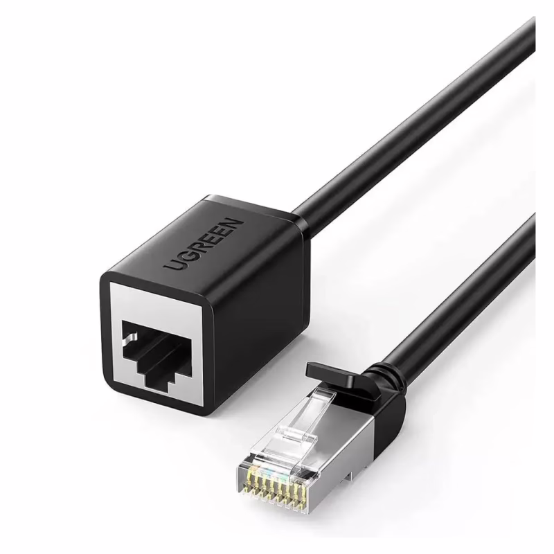 Патч-корд 0.5м F/UTP cat 6 RJ-45 extension black Ugreen (U_11278)