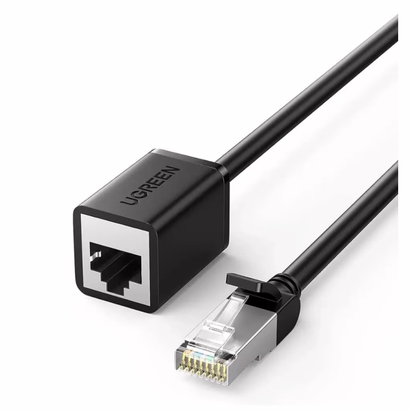 Патч-корд 1м, F/UTP cat 6 RJ-45 extension black Ugreen (U_11279)