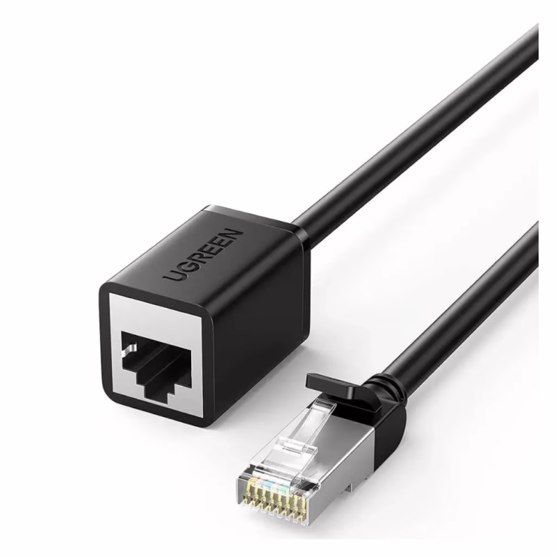 Патч-корд 2м, F/UTP cat 6 RJ-45 extension black Ugreen (U_11281)