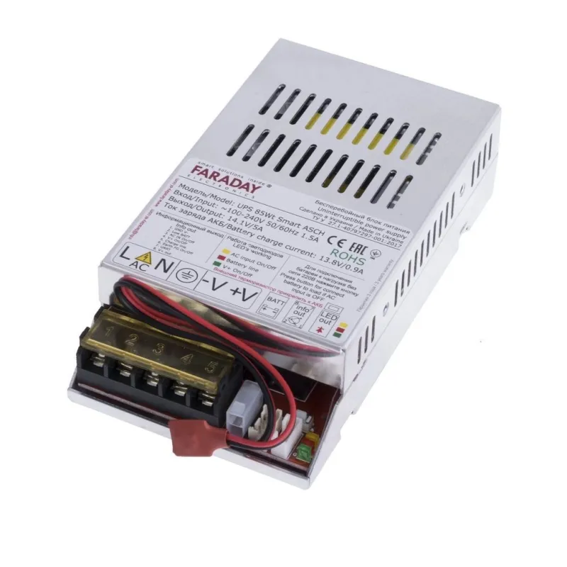 Блок живлення для систем відеоспостереження Faraday Electronics UPS_85W_ALU_12