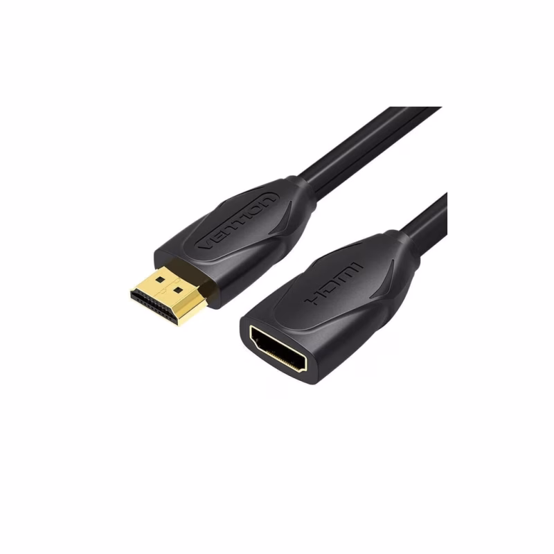 Кабель мультимедійний HDMI M to HDMI F 2.0m 4K60Hz black Vention (VAA-B06-B200)
