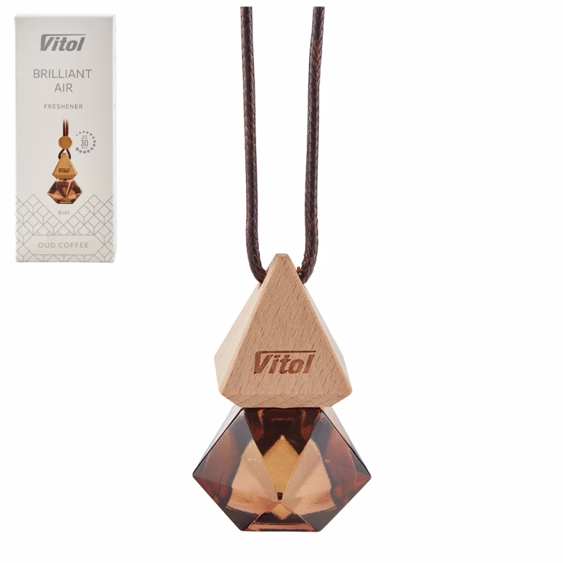 Ароматизатор для автомобиля VITOL Brilliant Air Oud Coffee 8мл (VBA03)