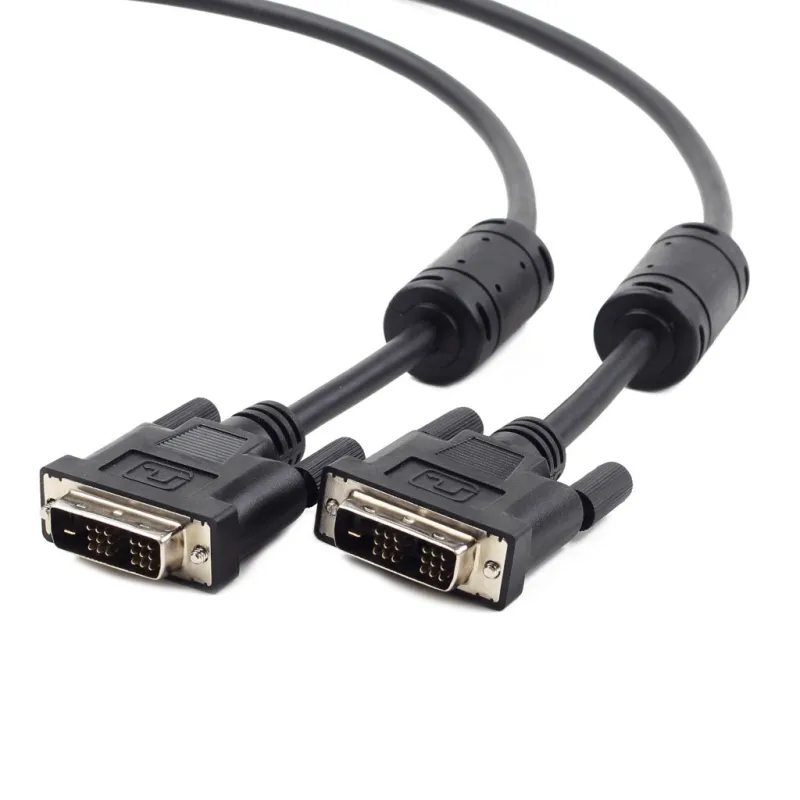 Кабель мультимедійний DVI M to DVI M 5.0m 18+1pin Viewcon (VC-DVI-104-5m)