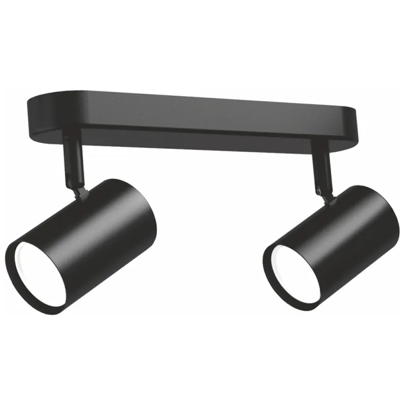 Світильник точковий Videx під лампу 2xGU10 накладний поворотний (VL-SPF05B-BPB)