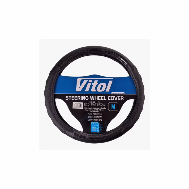 Чохол на руль VITOL M чорн (VLCU-1409009 M)