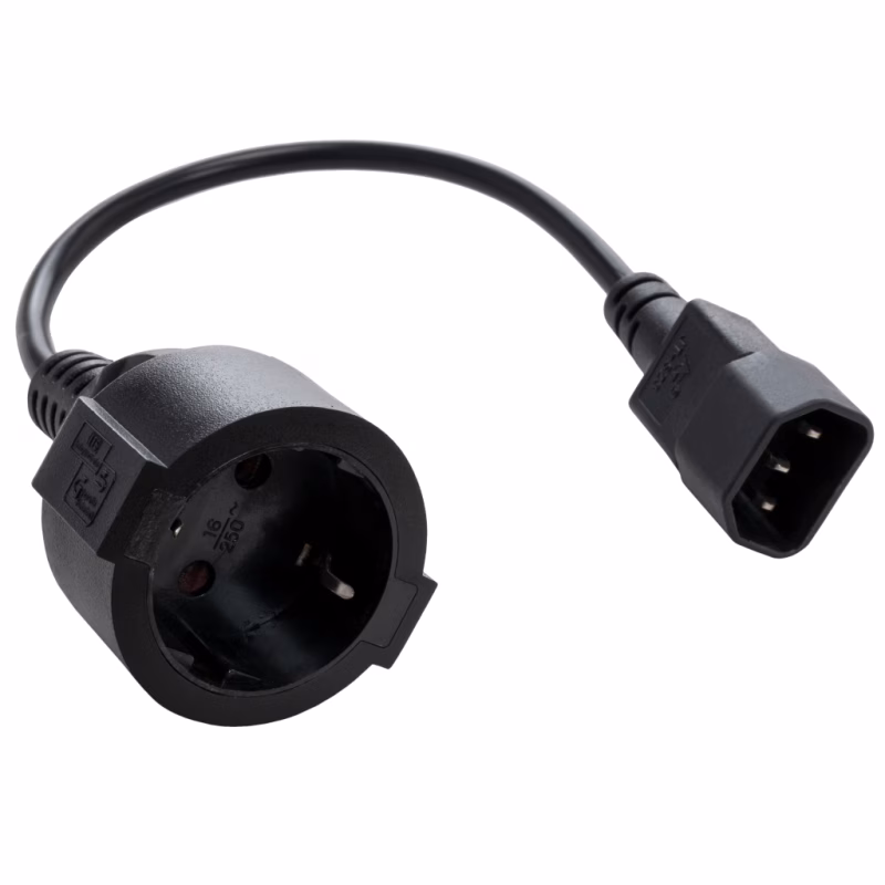 Кабель питания C14 to Schuko 0.75mm2 Copper Vinga (VPCC14S75C)