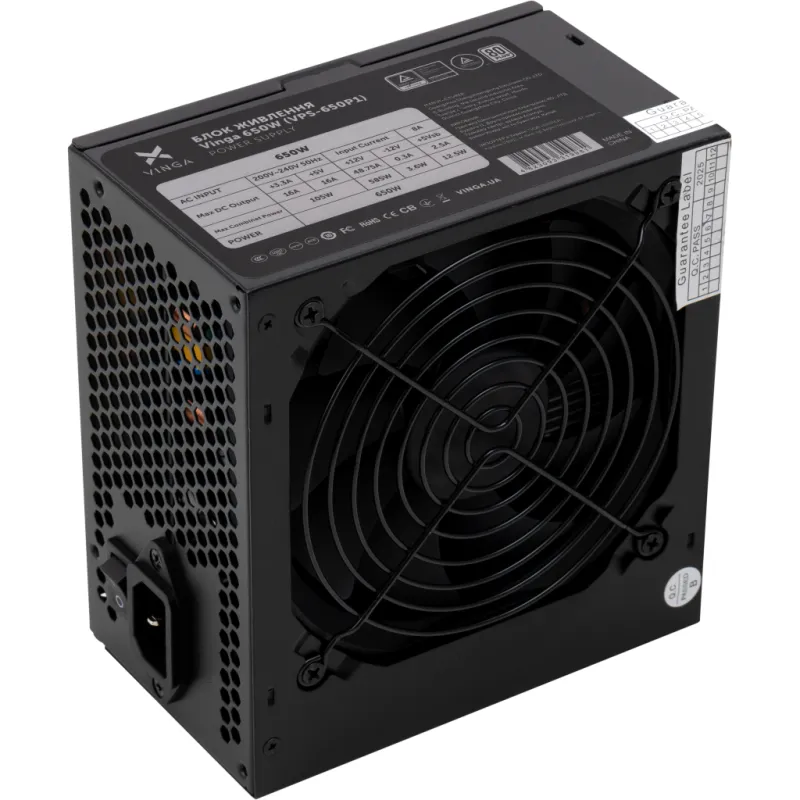 Блок живлення Vinga 650W (VPS-650P1)