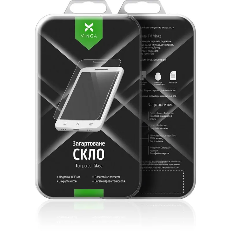 Скло захисне Vinga для Huawei Y5 2019 / Honor 8s (Black) (VTPGS-Y52019)