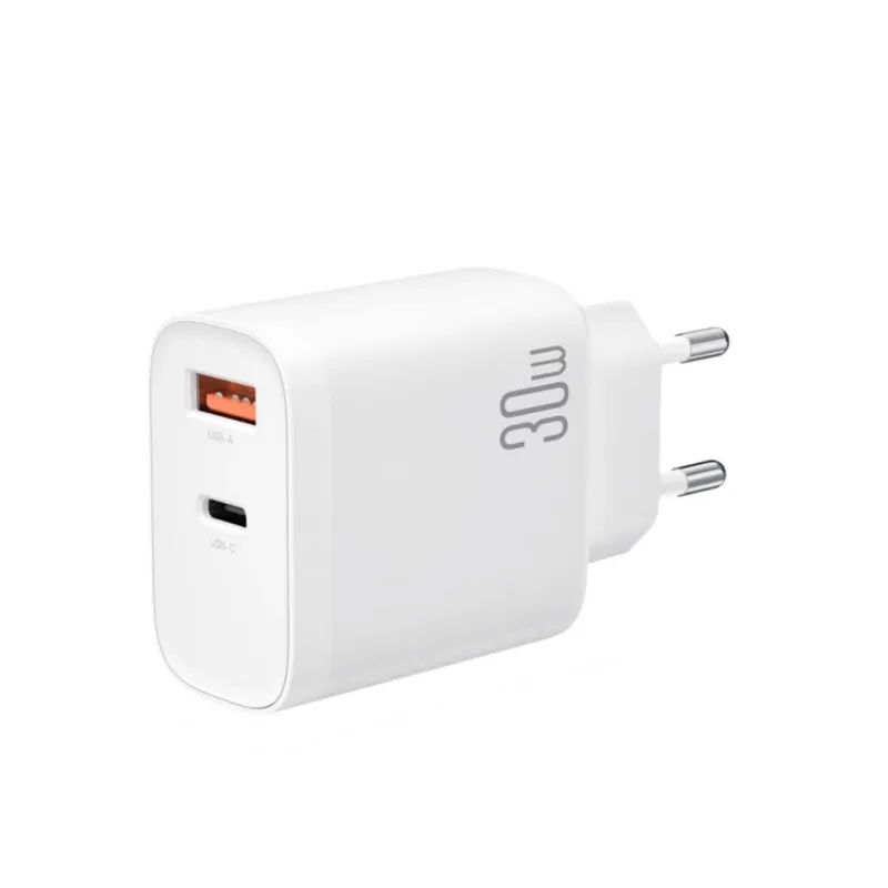 Зарядний пристрій XO 1xUSB-C PD30W + 1xUSB QC3.0 (XO-QC16)