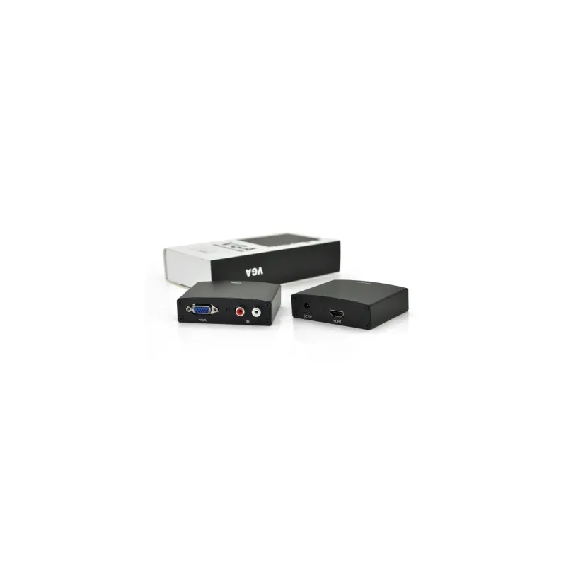 Конвертор VGA to HDMI+ Audio active black Voltronic (YT-AC-HDMI(in)/VGA(out)-B/14898)