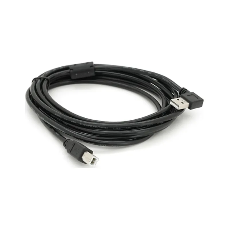 Кабель для принтера USB 2.0 AM/BM 3.0m 90° corner black Ritar (YT-AM/BM90°-3.0B)