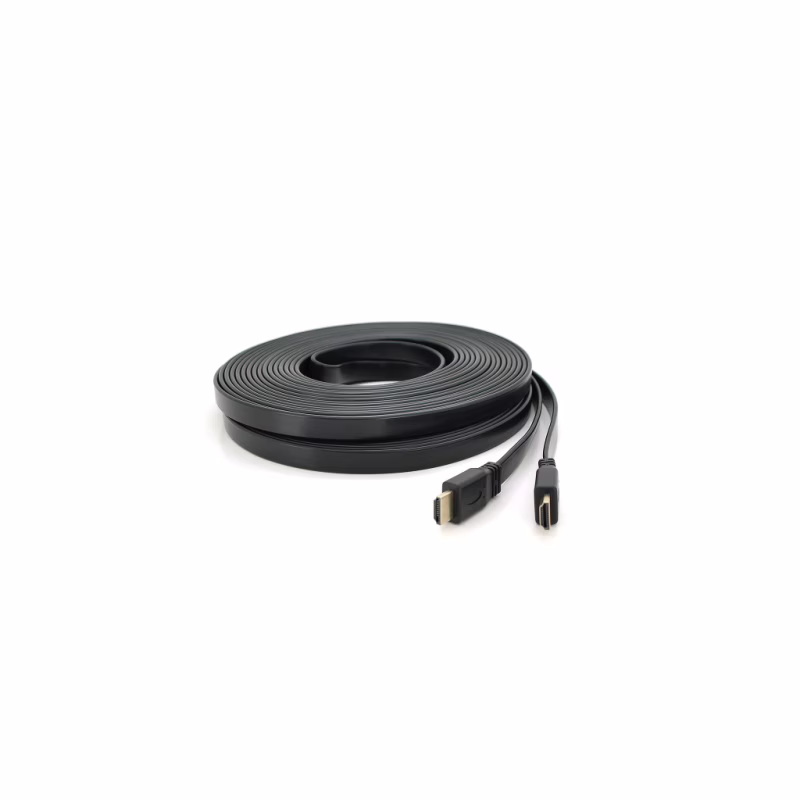 Кабель мультимедійний HDMI M to HDMI M 15.0m V1.4 black Merlion (YT-HDMI(M)/(M)SLIM-15m/06971)