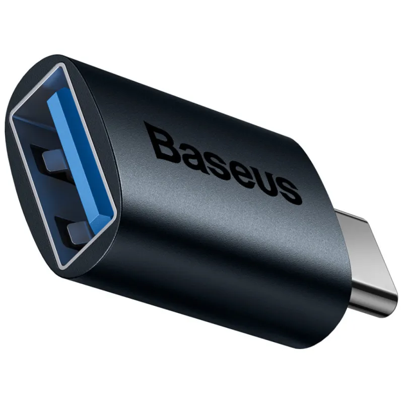 Перехідник OTG USB 3.1 AF to USB-C blue Baseus (ZJJQ000003)