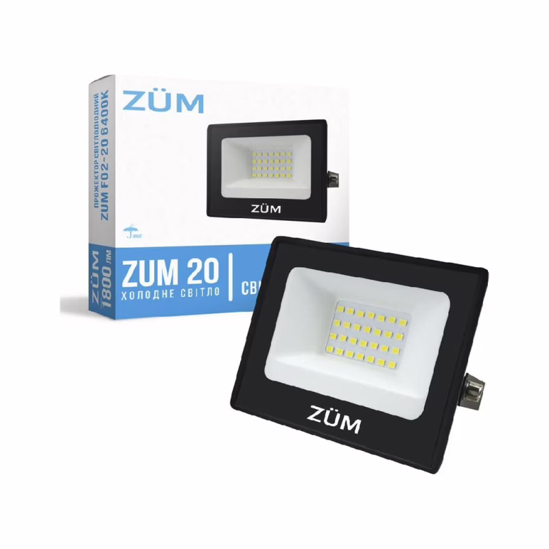 Прожектор Євросвітло ZUM F02-20 6400K